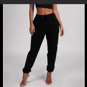 Meshki black joggers size M